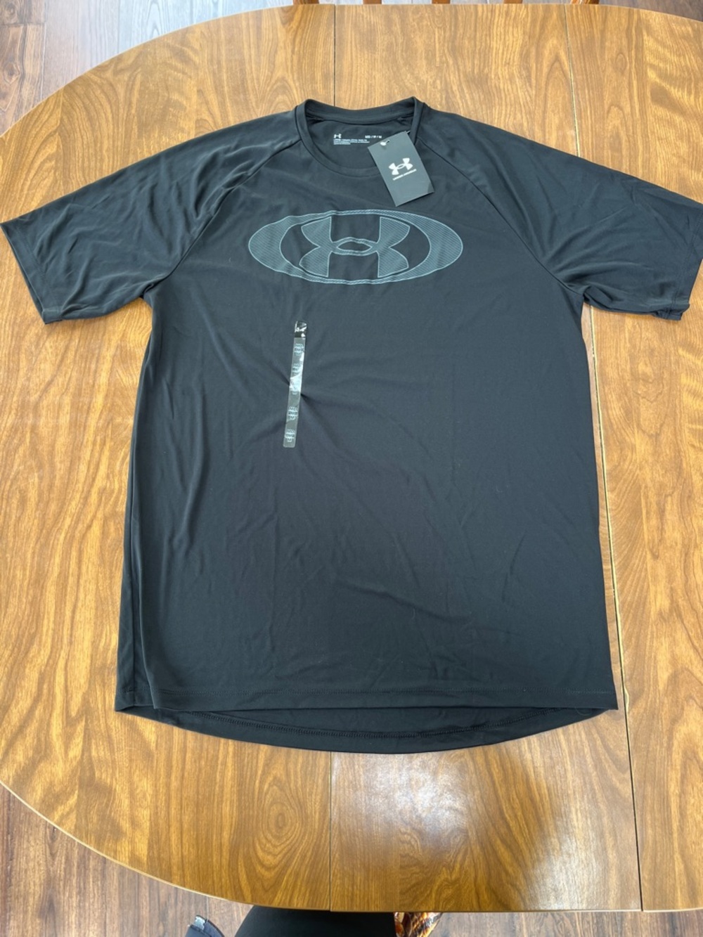 Under Armour Black Short-Sleeve Logo Tech Tee